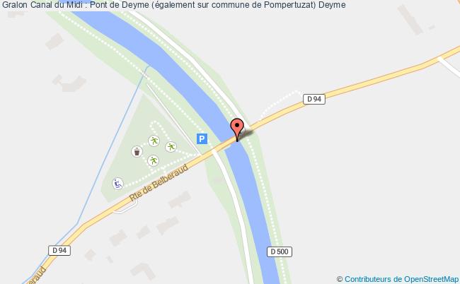 Canal Du Midi : Pont De Deyme (également Sur Commune De Pompertuzat) 