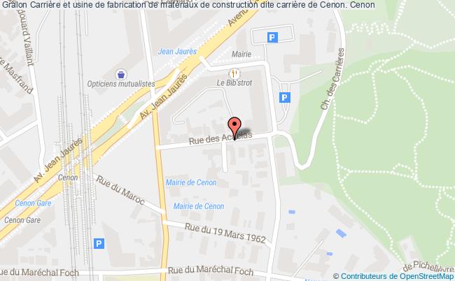 Carrière Et Usine De Fabrication De Matériaux De Construction Dite Carrière De Cenon. 