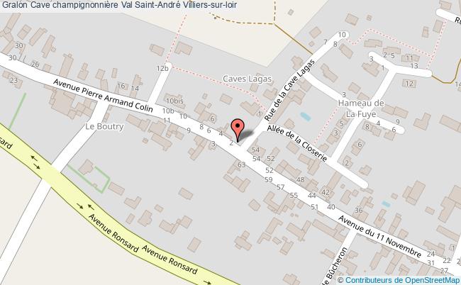 Cave Champignonnière Val Saint-andré  Villiers-sur-loir