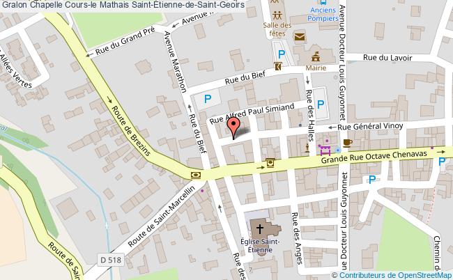 Chapelle Cours-le Mathais  Saint-etienne-de-saint-geoirs