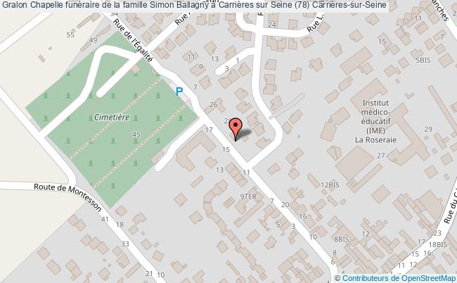 Chapelle Funéraire De La Famille Simon Ballagny à Carrières Sur Seine (78)  Carrières-sur-seine