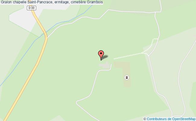 Chapelle Saint-pancrace, Ermitage, Cimetière  Grambois