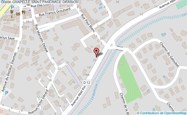 Chapelle Saint Pancrace  Oraison