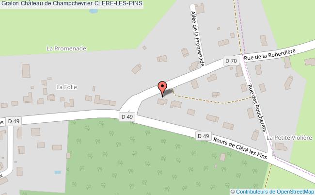 Château De Champchevrier  Cléré-les-pins