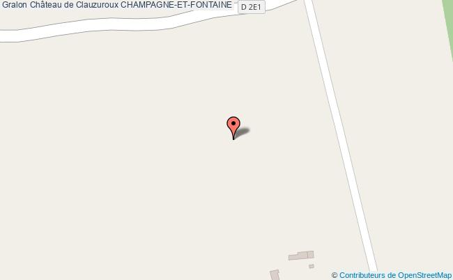 Château De Clauzuroux  Champagne-et-fontaine