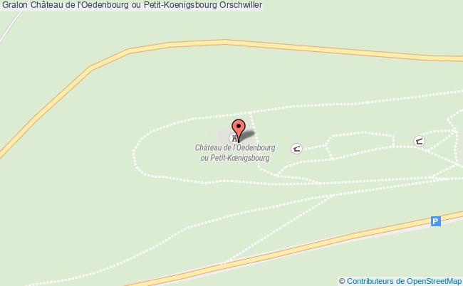 Château De L'oedenbourg Ou Petit-koenigsbourg  Orschwiller