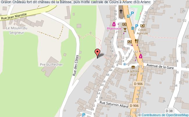 Château Fort Dit Château De La Bâtisse, Puis Motte Castrale De Cours à Arlanc (63) 