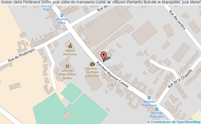 Cierie Ferdinand Ochin, Puis Usine De Menuiserie (usine De Voitures D'enfants) Butrulle Et Masquelier, Puis Manufacture De Voitures De Luxe Pour Enfants, Puis Eurolando, Puis Unilando à Attiches (59) 