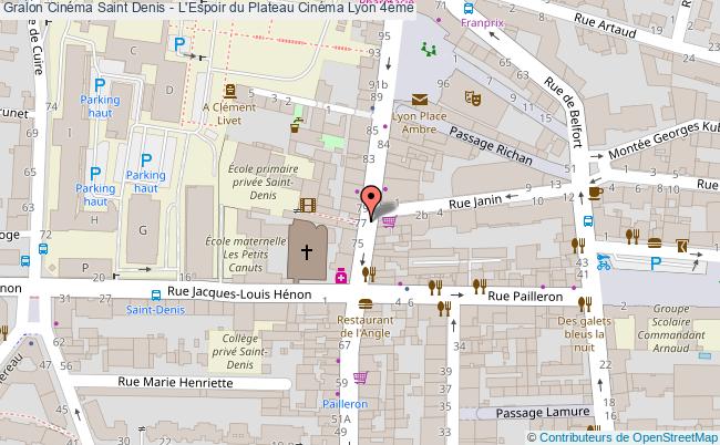 Cinéma Saint Denis - L'espoir Du Plateau Cinéma  Lyon