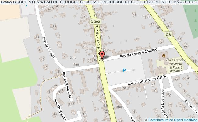 Circuit Vtt N°4-ballon-souligne Sous Ballon-courceboeufs-courcemont-st Mars Sous Ballon 