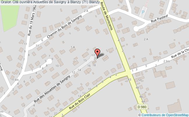 Cité Ouvrière Alouettes De Savigny à Blanzy (71) 