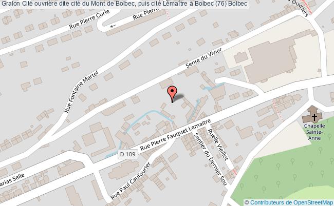 Cité Ouvrière Dite Cité Du Mont De Bolbec, Puis Cité Lemaître à Bolbec (76) 