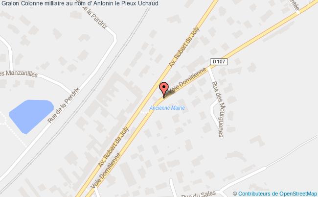 Colonne Milliaire Au Nom D' Antonin Le Pieux  Uchaud