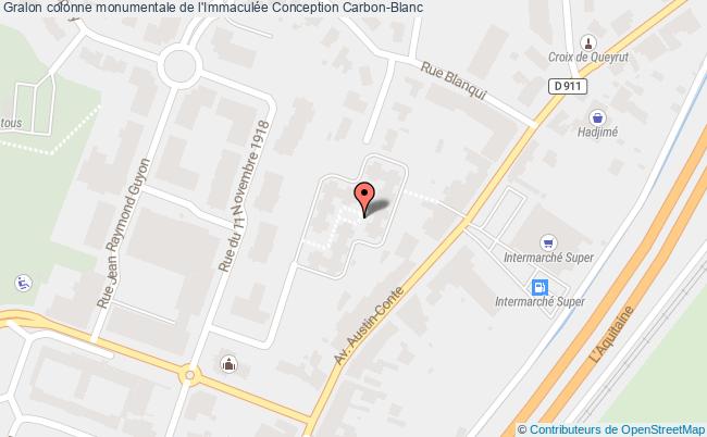 Colonne Monumentale De L'immaculée Conception  Carbon-blanc