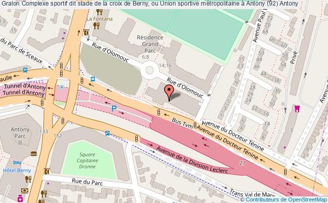 Complexe Sportif Dit Stade De La Croix De Berny, Ou Union Sportive Métropolitaine à Antony (92) 