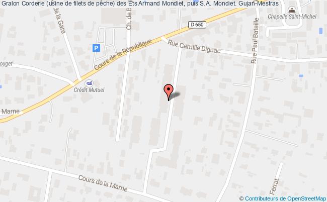 Corderie (usine De Filets De Pêche) Des Ets Armand Mondiet, Puis S.a. Mondiet.  Gujan-mestras