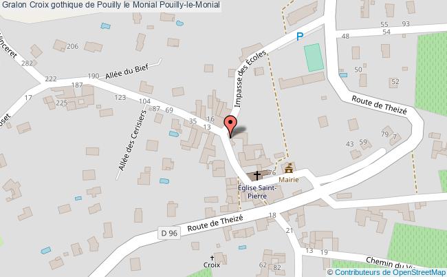 Croix Gothique De Pouilly Le Monial  Pouilly-le-monial