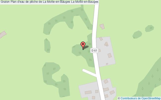 plan Plan D'eau De Pêche De La Motte-en-bauges La Motte-en-bauges La Motte-en-Bauges