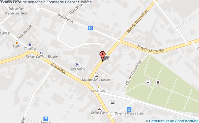 Débit De Boissons Dit Brasserie Ebener  Saverne
