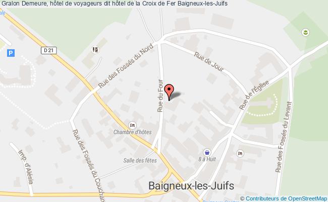 Demeure, Hôtel De Voyageurs Dit Hôtel De La Croix De Fer  Baigneux-les-juifs