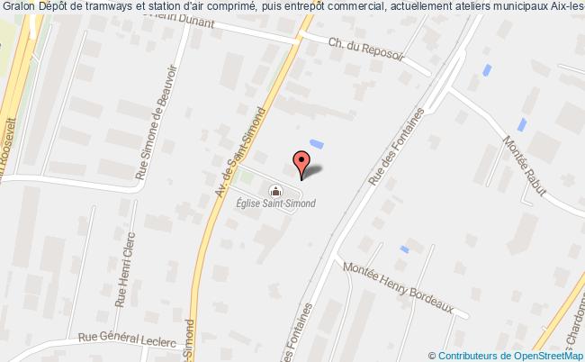 Dépôt De Tramways Et Station D'air Comprimé, Puis Entrepôt Commercial, Actuellement Ateliers Municipaux  Aix-les-bains