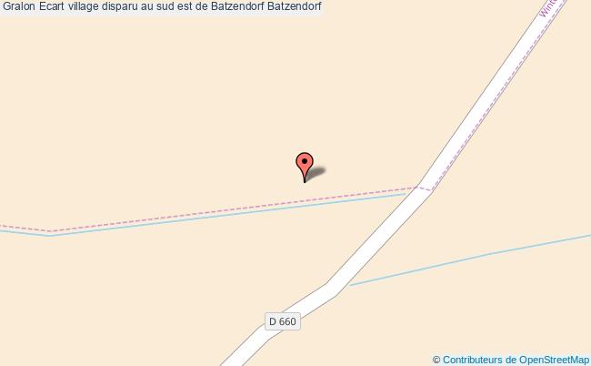 Ecart Village Disparu Au Sud Est De Batzendorf 