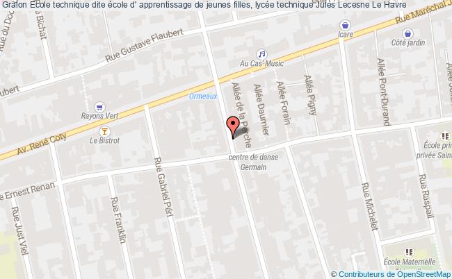 Ecole Technique Dite école D' Apprentissage De Jeunes Filles, Lycée Technique Jules Lecesne  Le Havre