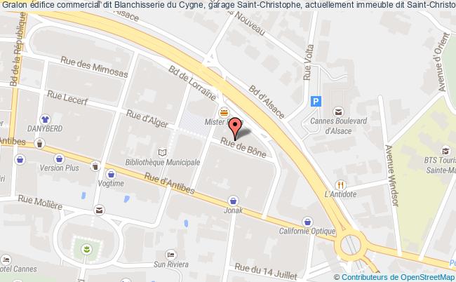 édifice Commercial Dit Blanchisserie Du Cygne, Garage Saint-christophe, Actuellement Immeuble Dit Saint-christophe  Cannes