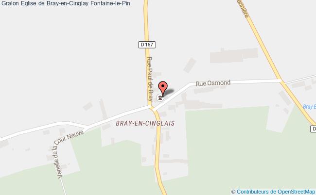 Eglise De Bray-en-cinglay  Fontaine-le-pin