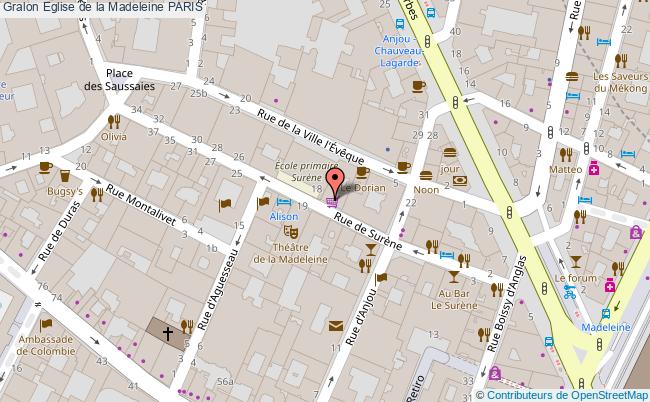 Eglise De La Madeleine  Paris