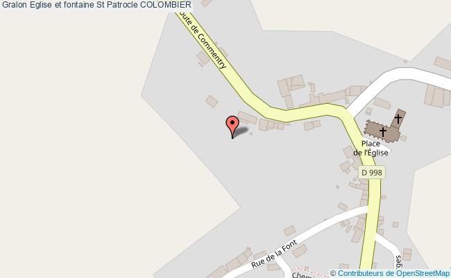 Eglise Et Fontaine St Patrocle  Colombier