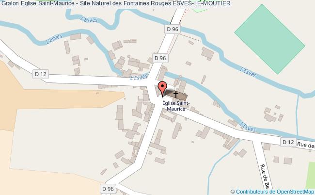 Eglise Saint-maurice - Site Naturel Des Fontaines Rouges  Esves-le-moutier