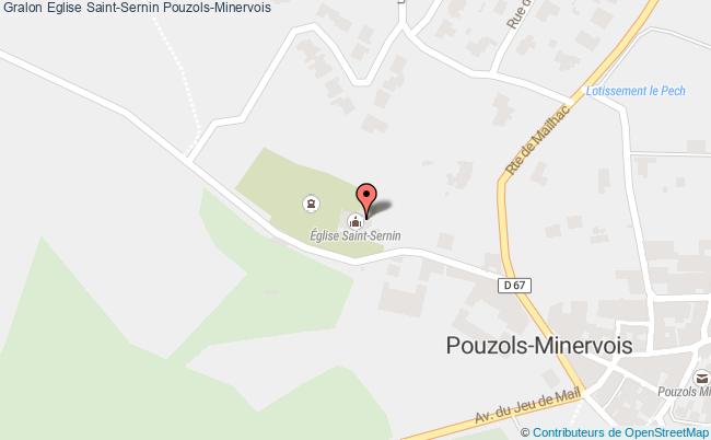 Eglise Saint-sernin  Pouzols-minervois