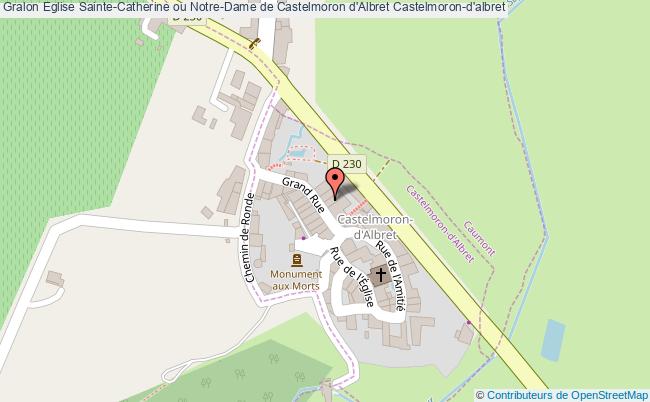 Eglise Sainte-catherine Ou Notre-dame De Castelmoron D'albret  Castelmoron-d'albret