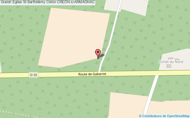 Eglise St Barthélémy Créon  Créon-d'armagnac