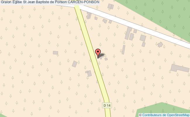 Eglise St Jean Baptiste De Ponson  Carcen-ponson