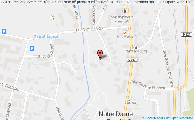 Féculerie Scheurer Frères, Puis Usine De Produits Chimiques Paul Morin, Actuellement Salle Municipale  Notre-dame-de-bondeville