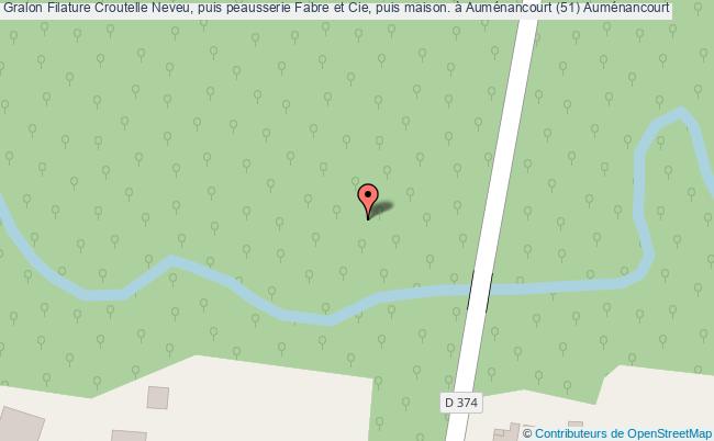 Filature Croutelle Neveu, Puis Peausserie Fabre Et Cie, Puis Maison. à Auménancourt (51) 