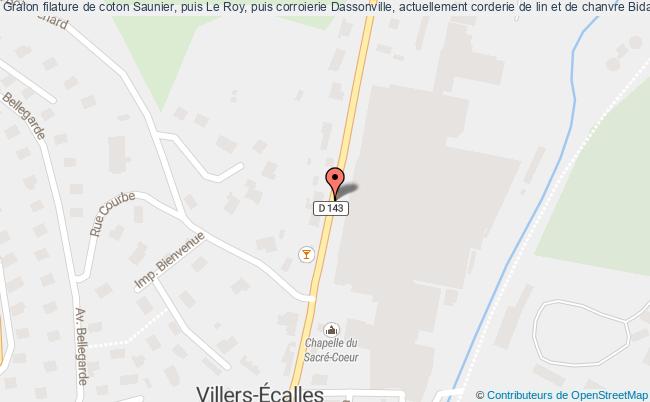 Filature De Coton Saunier, Puis Le Roy, Puis Corroierie Dassonville, Actuellement Corderie De Lin Et De Chanvre Bidault  Villers-ecalles