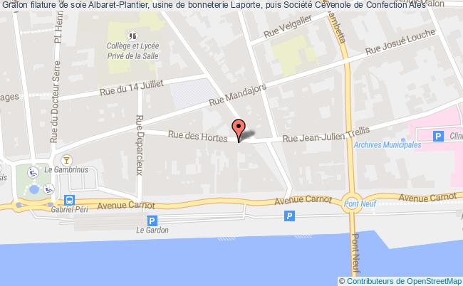 Filature De Soie Albaret-plantier, Usine De Bonneterie Laporte, Puis Société Cévenole De Confection  Alès