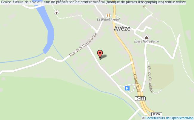Filature De Soie Et Usine De Préparation De Produit Minéral (fabrique De Pierres Lithographiques) Astruc  Avèze