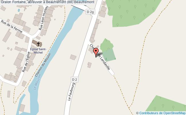 Fontaine, Abreuvoir à Beaufremont (88) 