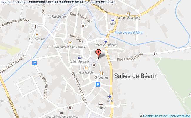 Fontaine Commémorative Du Millénaire De La Cité  Salies-de-béarn