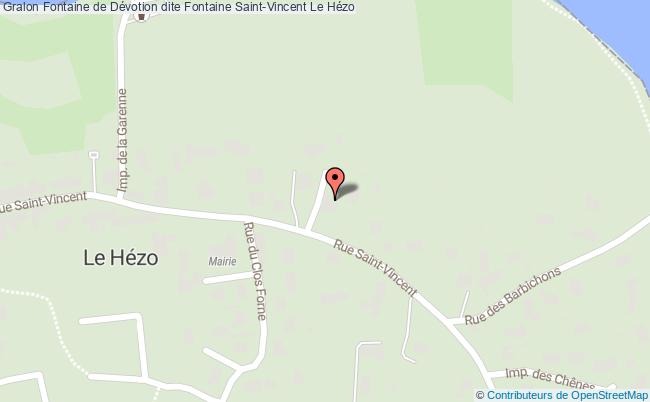 Fontaine De Dévotion Dite Fontaine Saint-vincent  Le Hézo