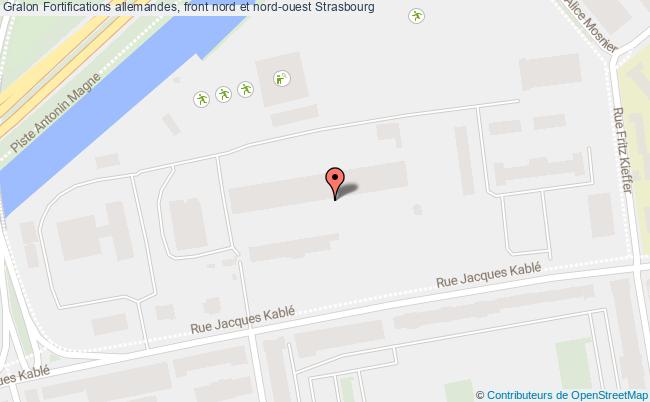 Fortifications Allemandes, Front Nord Et Nord-ouest  Strasbourg