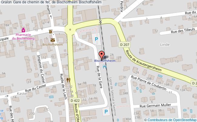 Gare De Chemin De Fer, De Bischoffheim  Bischoffsheim