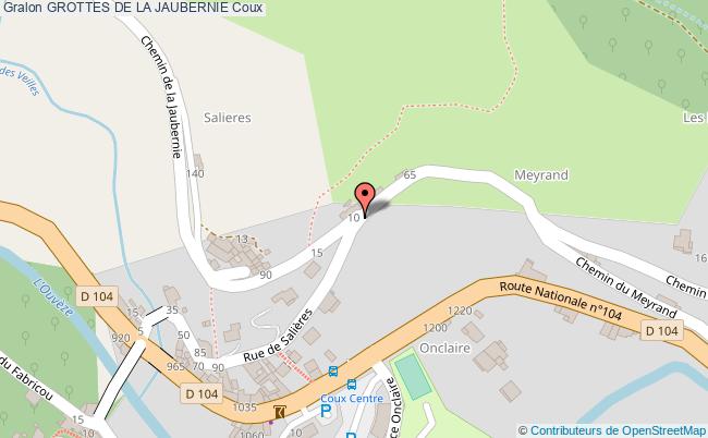 Grottes De La Jaubernie  Coux