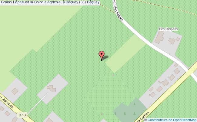 Hôpital Dit La Colonie Agricole, à Béguey (33) 