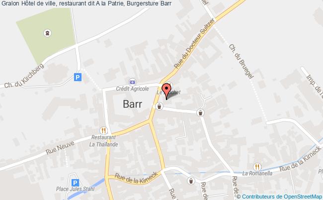 Hôtel De Ville, Restaurant Dit A La Patrie, Burgersture  Barr
