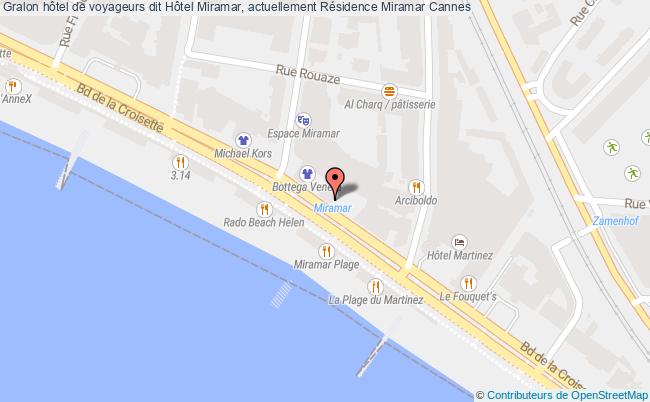 Hôtel De Voyageurs Dit Hôtel Miramar, Actuellement Résidence Miramar  Cannes